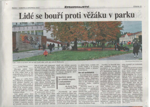 Park Magnitogorská v tisku